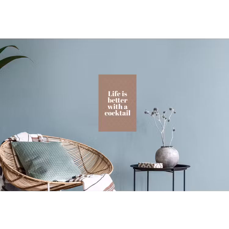 Muursticker - Cocktail - Tekst - Patroon - Wit — 4