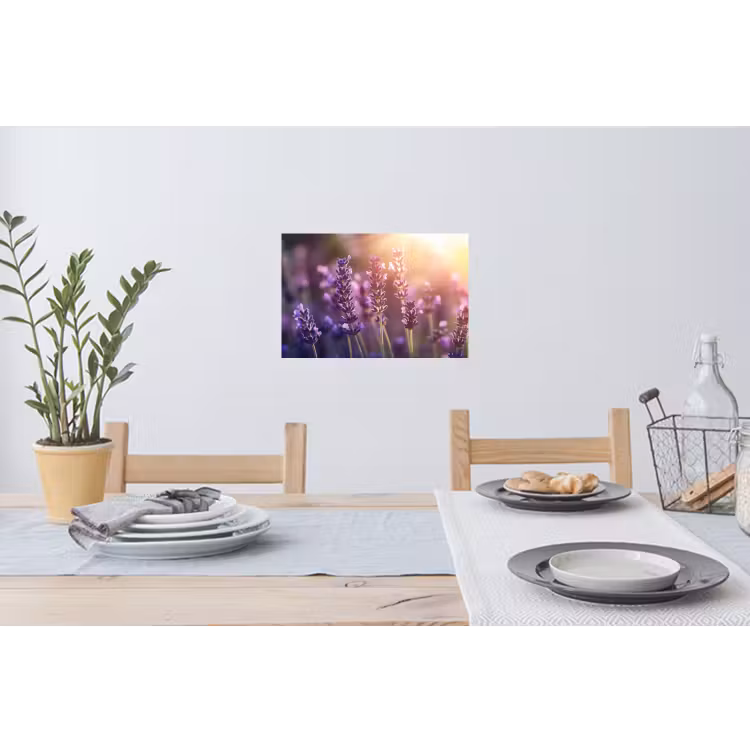 Muursticker - Lavendelbloemen - Paars - Zonlicht — 3