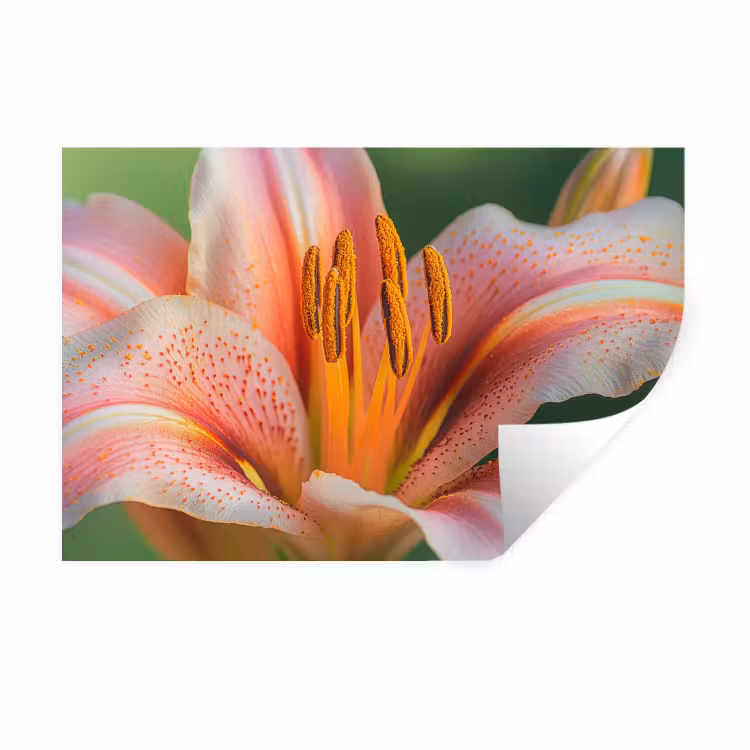 Muursticker - Lelie - Close up - Lichtroze — 1