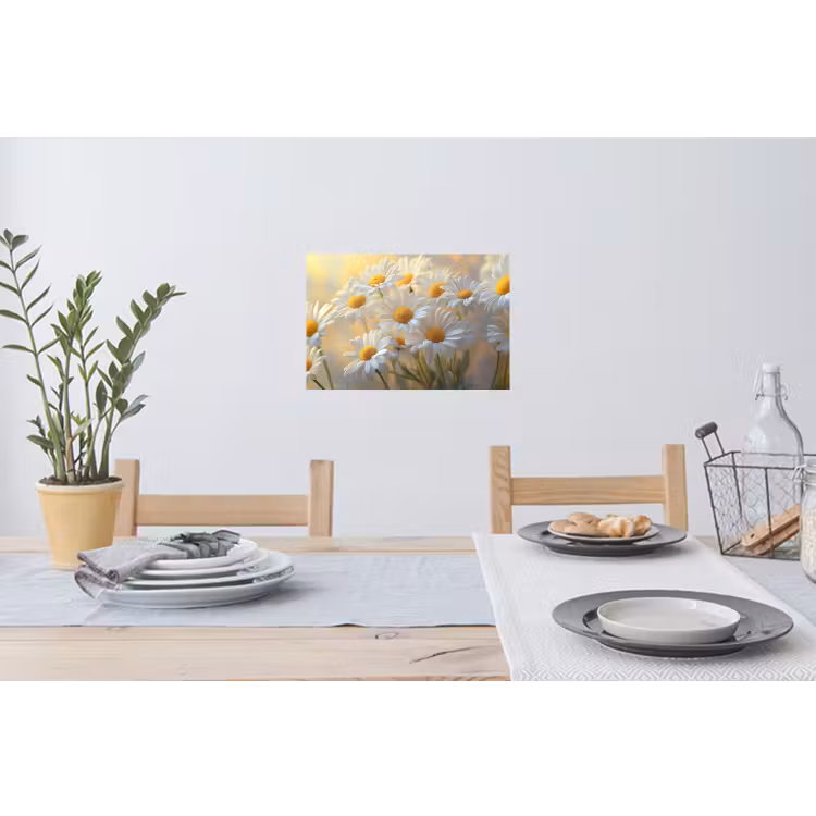 Muursticker - Madeliefjes - Wit - Zonlicht — 3