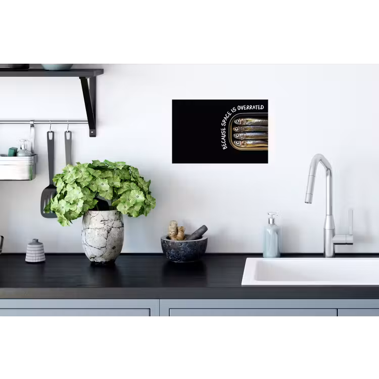Muursticker - Sardines - Tekst - Vis - Blik — 2