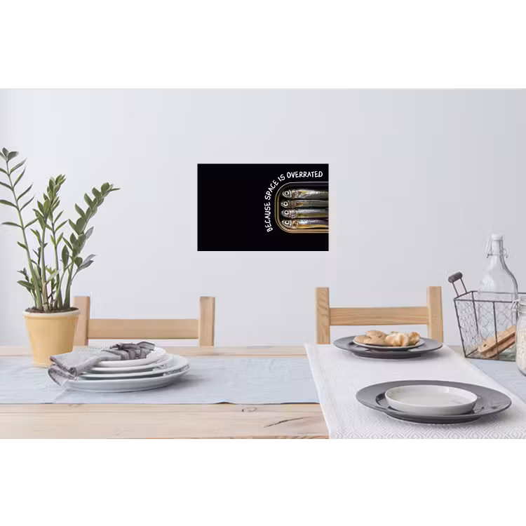 Muursticker - Sardines - Tekst - Vis - Blik — 3