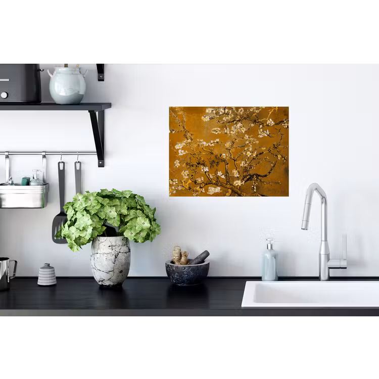 Muursticker - Amandelbloesem - Kunst - Van Gogh - Goud — 2