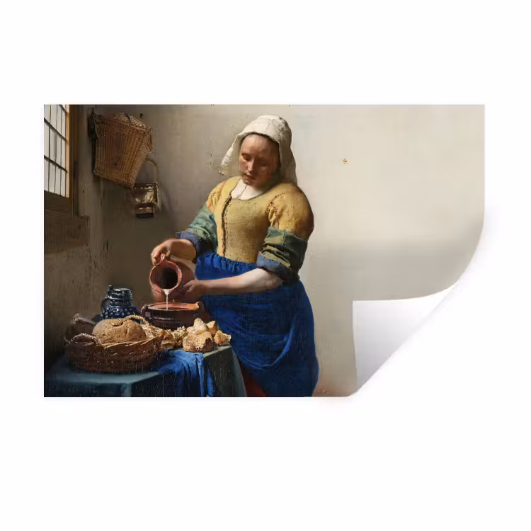 Muursticker - Het melkmeisje - Kunst - Oude meesters - Vermeer — 1