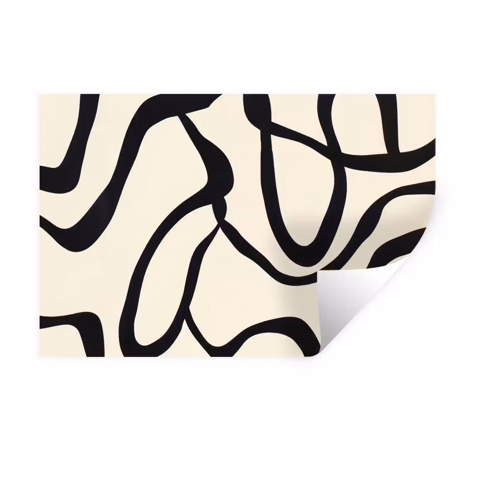 Muursticker - Abstract - Lijnen - Modern - Beige — 1