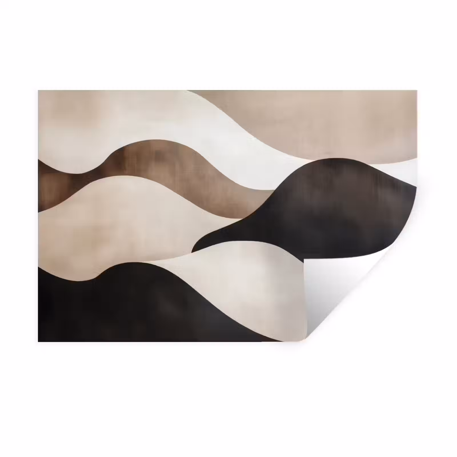 Muursticker - Golven - Abstract - Beige — 1