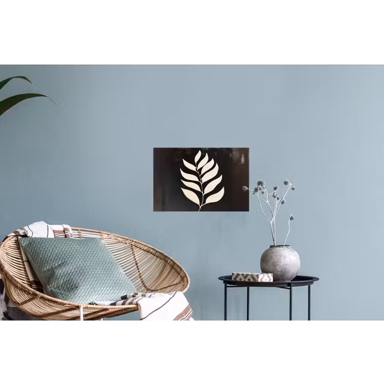 Muursticker - Blad - Wit - Minimalistisch — 4