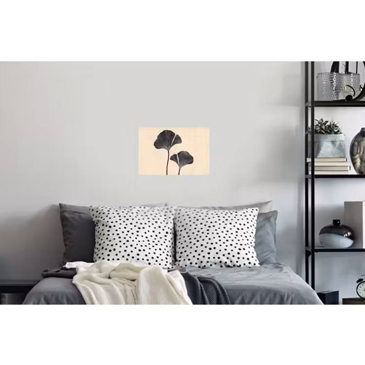 Muursticker - Bladeren - Minimalistisch - Zwart — 5