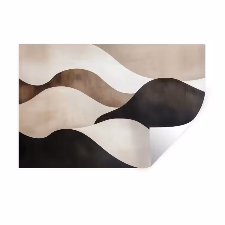 Muursticker - Golven - Abstract - Beige — 1