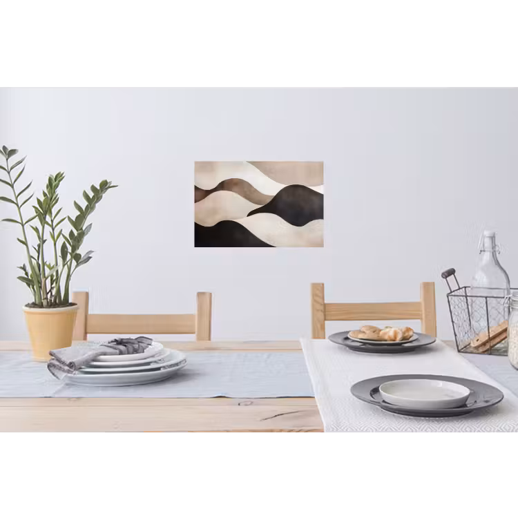 Muursticker - Golven - Abstract - Beige — 3