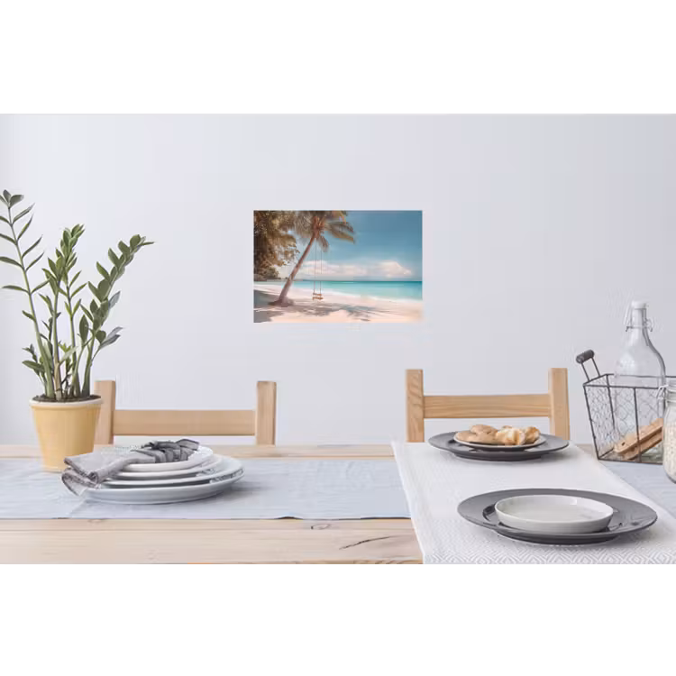 Muursticker - Palmboom - Schommel - Strand - Lucht — 3