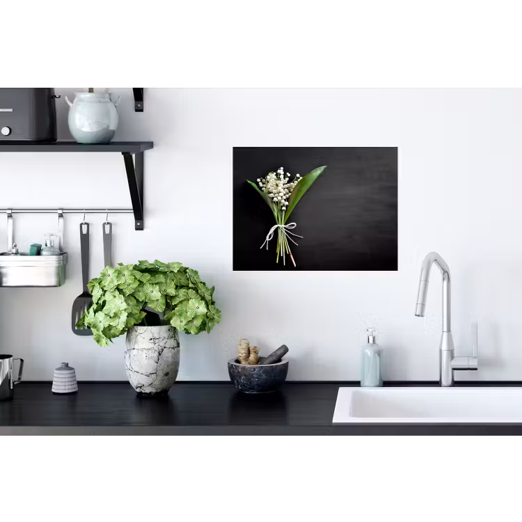 Muursticker - Lelietjes van dalen - Bloemen - Strik - Flora — 2