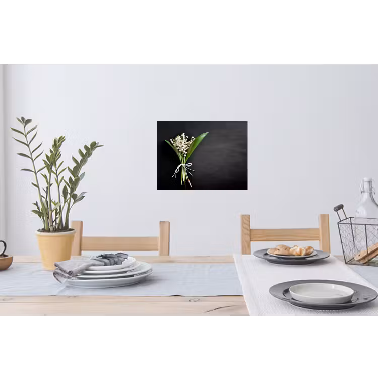 Muursticker - Lelietjes van dalen - Bloemen - Strik - Flora — 3
