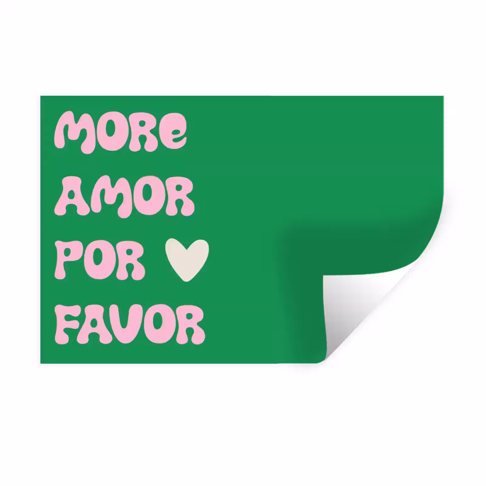 Muursticker - Amor - Valentijn - Groen - Tekst — 1