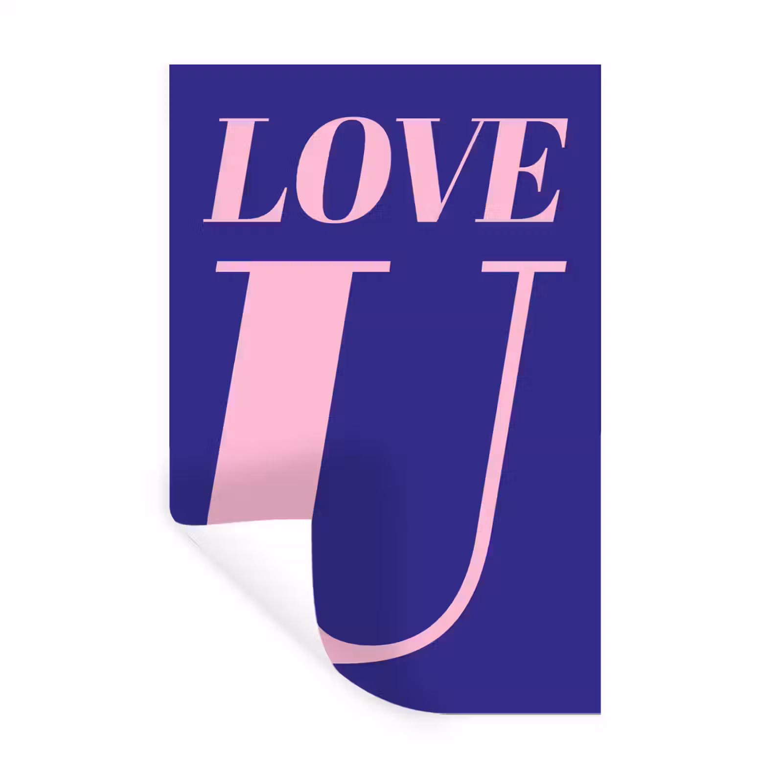 Muursticker - Love - Blauw - Valentijn — 1