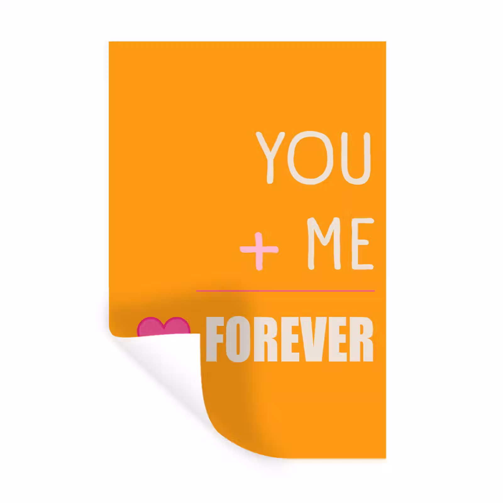 Muursticker - Oranje - Love - Valentijn — 1