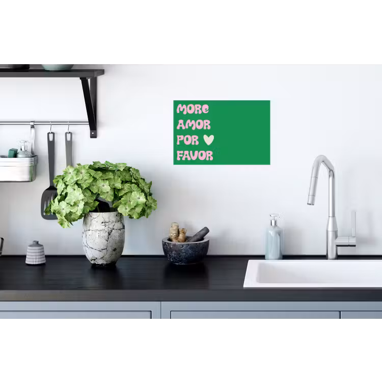 Muursticker - Amor - Valentijn - Groen - Tekst — 2