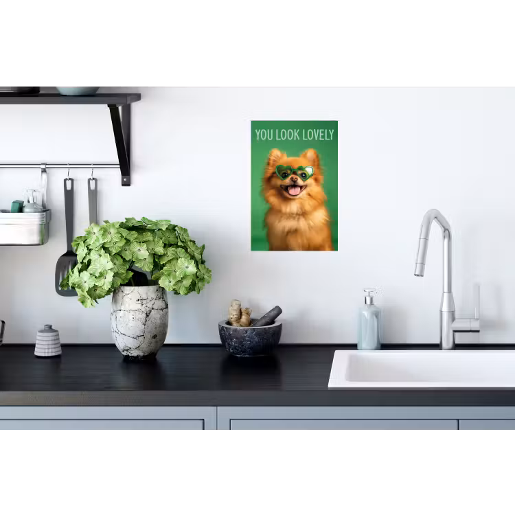 Muursticker - Hond - Zonnebril - Valentijn - Love — 2