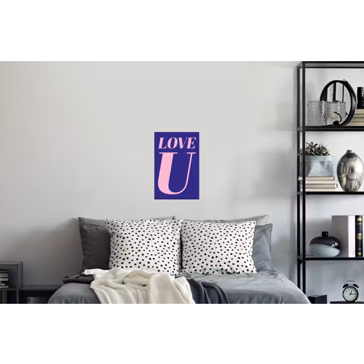 Muursticker - Love - Blauw - Valentijn — 5