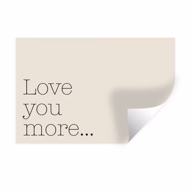 Muursticker - Minimalistisch - Love - Beige — 1