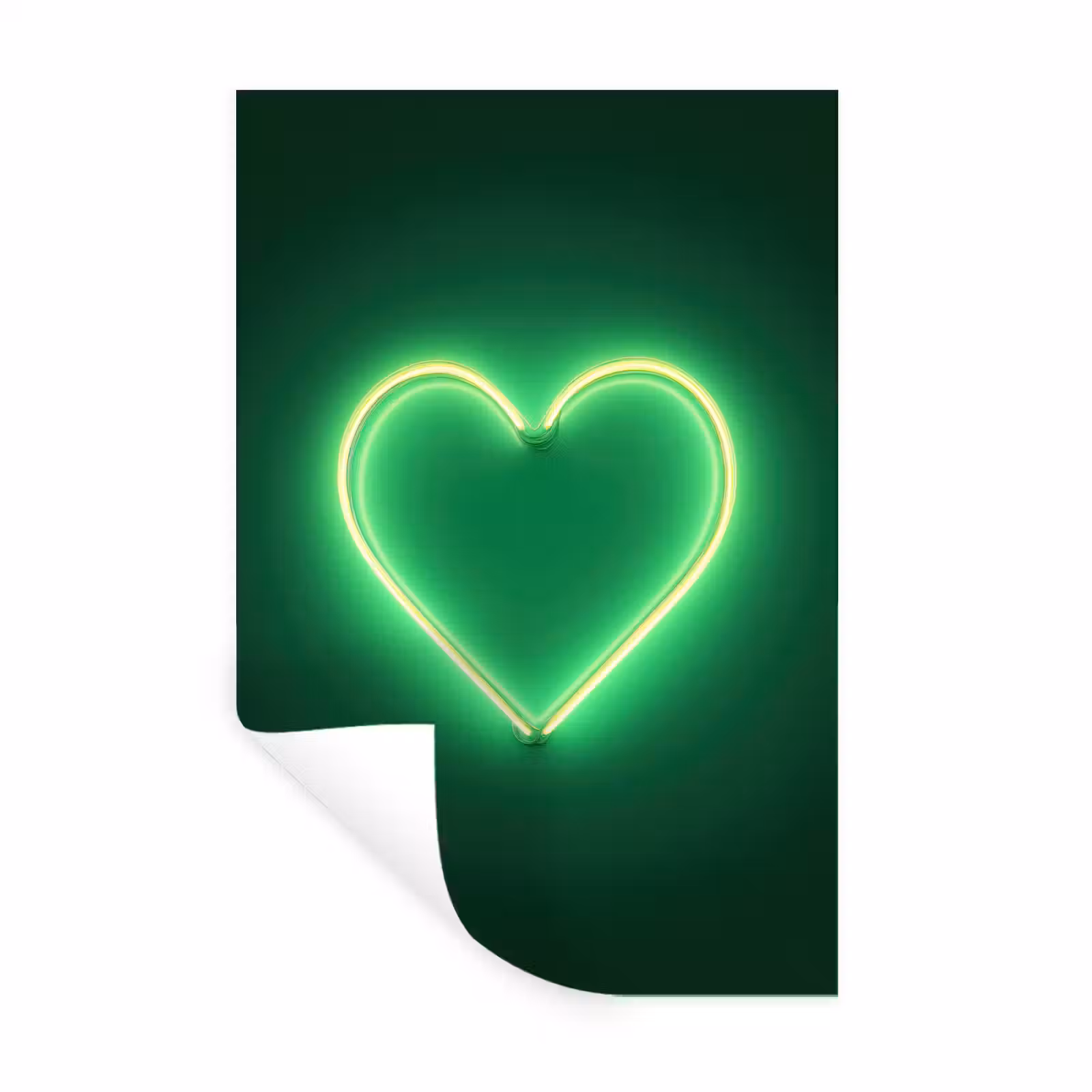 Muursticker - Neon - Groen - Licht — 1