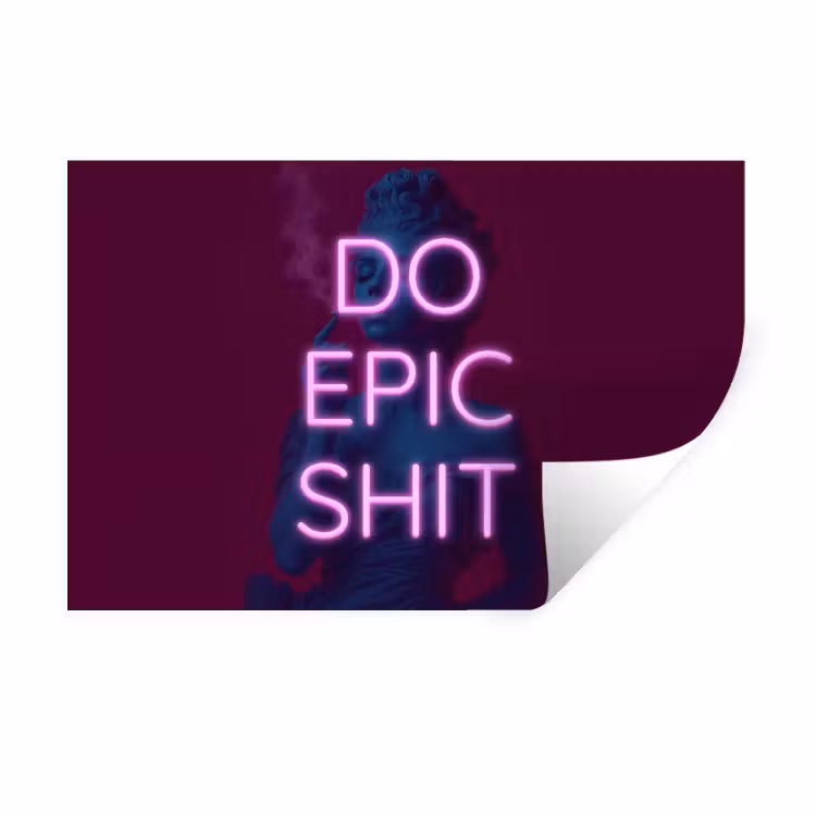 Muursticker - Buste - Neon - LED - Letters — 1
