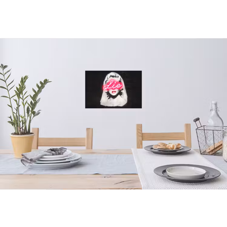Muursticker - Neon - Letters - Vintage - Vrouw — 3