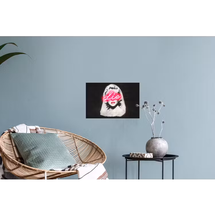 Muursticker - Neon - Letters - Vintage - Vrouw — 4
