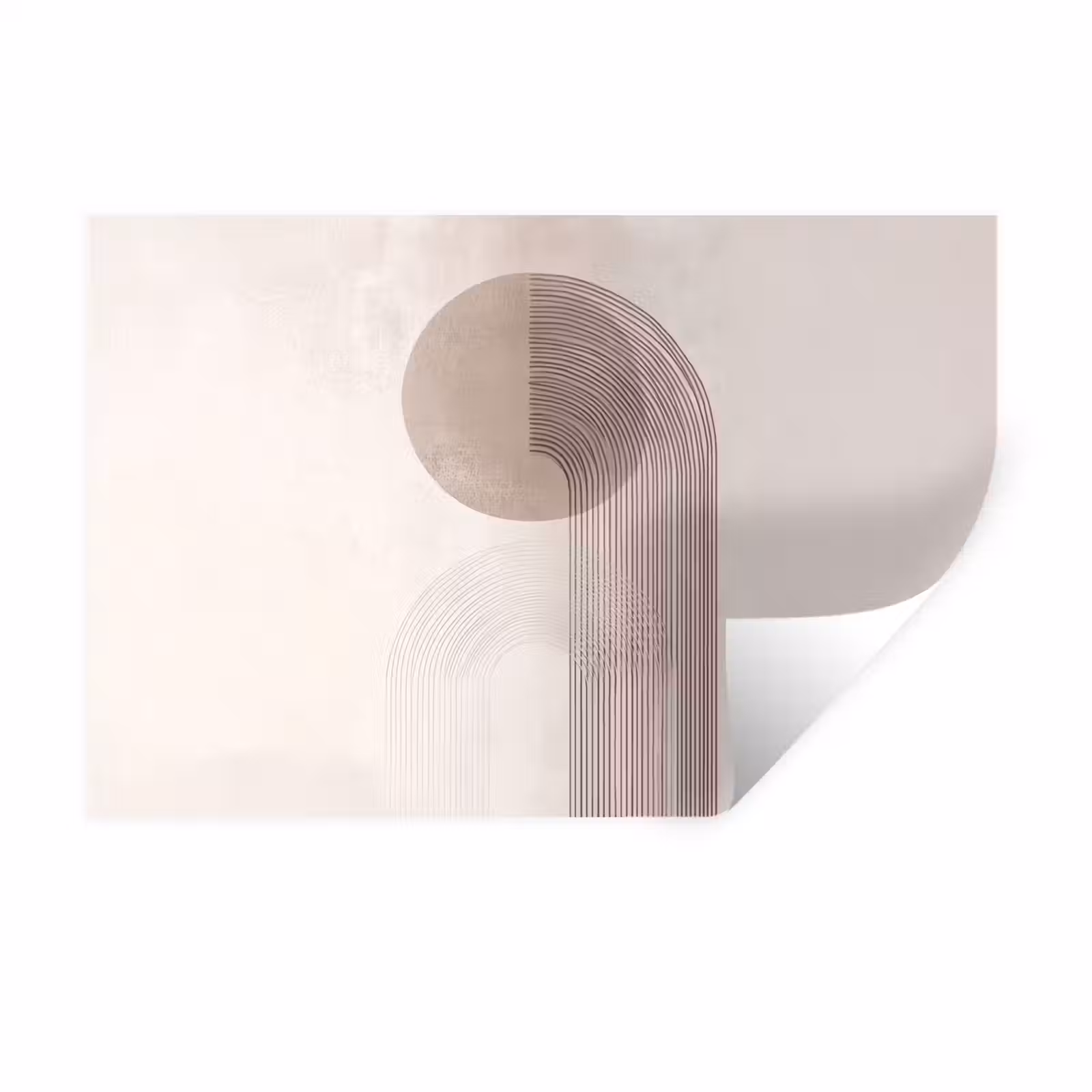 Muursticker - Minimalistisch - Cirkel - Lichtgrijs — 1