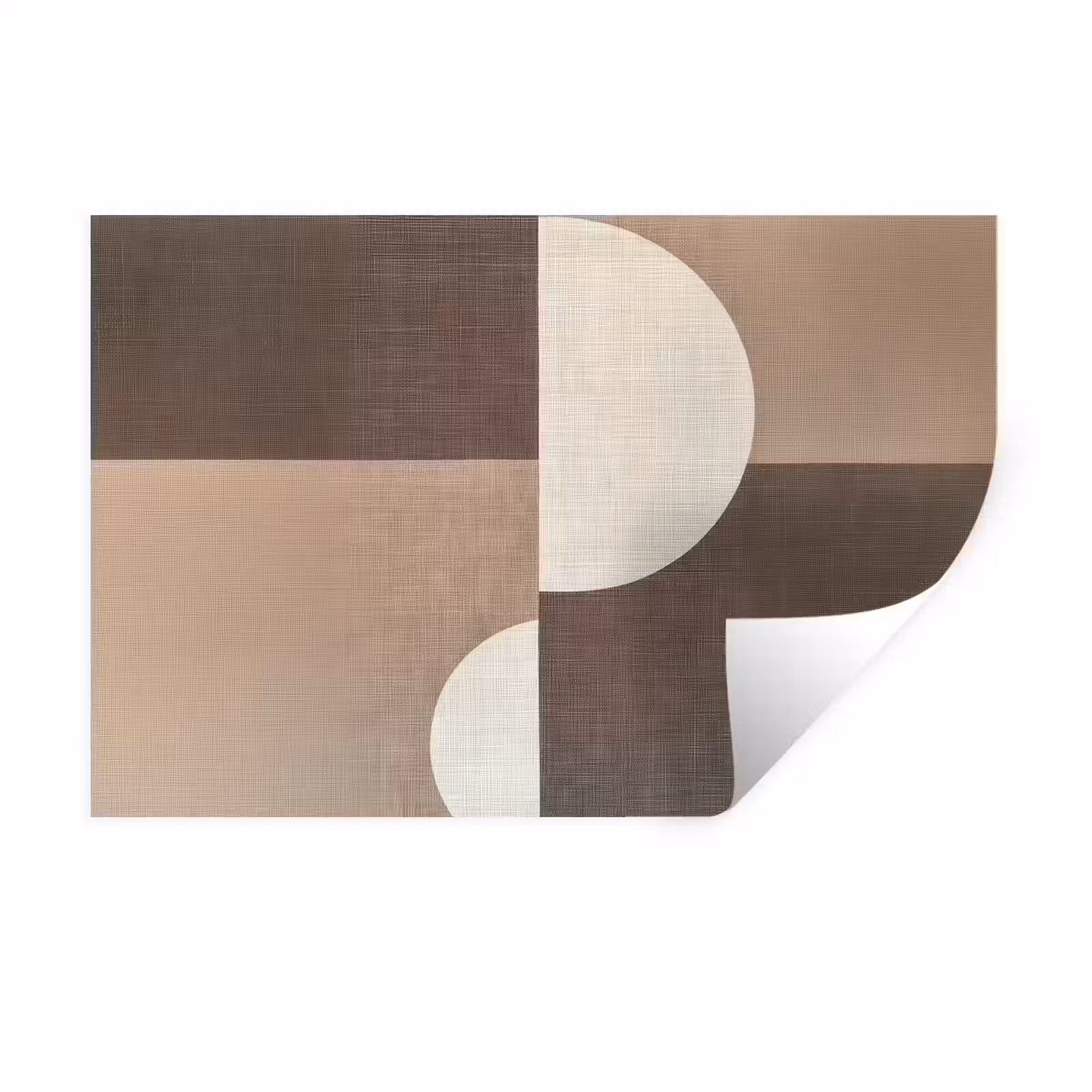 Muursticker - Raster - Halve cirkels - Contrast — 1
