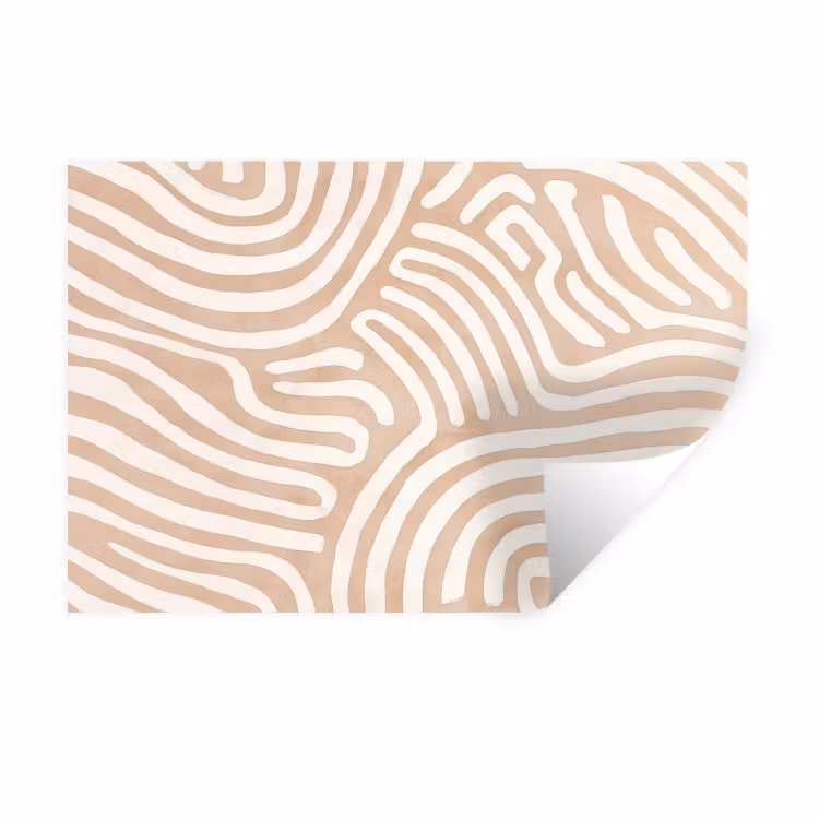 Muursticker - Beige - Aardspatroon — 1
