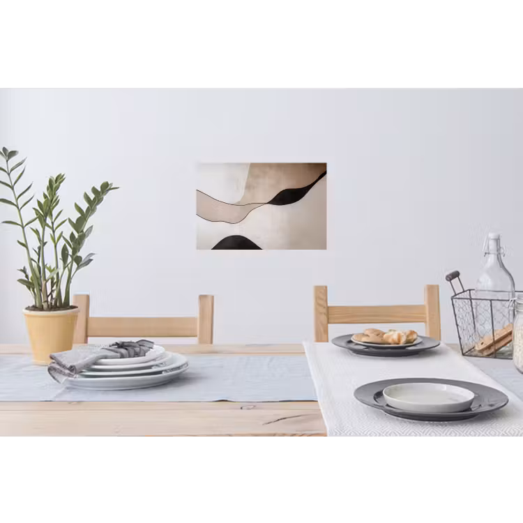 Muursticker - Contourlijnen - Abstracte landschap — 3