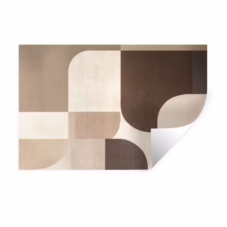 Muursticker - Geometrisch - Geweven structuur - Modern — 1