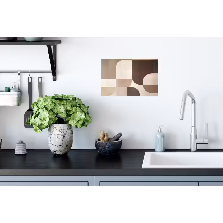 Muursticker - Geometrisch - Geweven structuur - Modern — 2