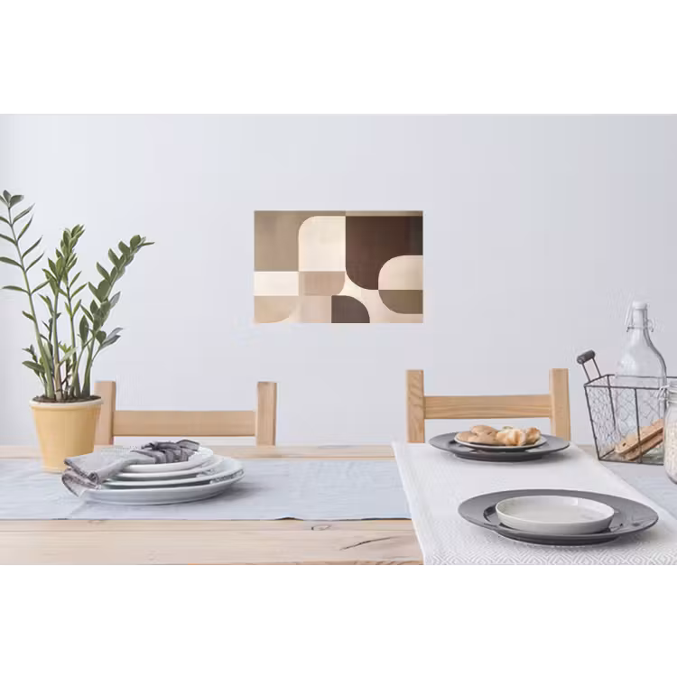 Muursticker - Geometrisch - Geweven structuur - Modern — 3