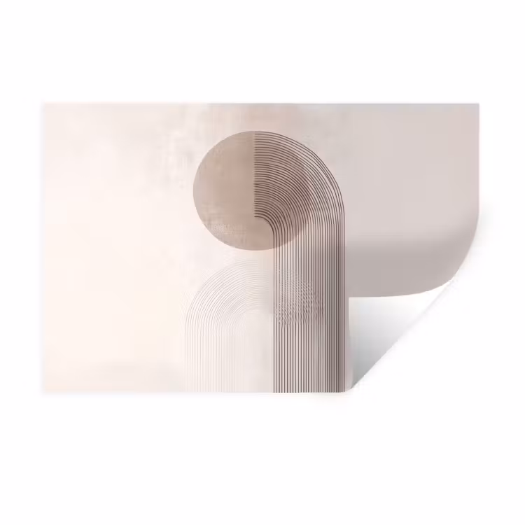 Muursticker - Minimalistisch - Cirkel - Lichtgrijs — 1