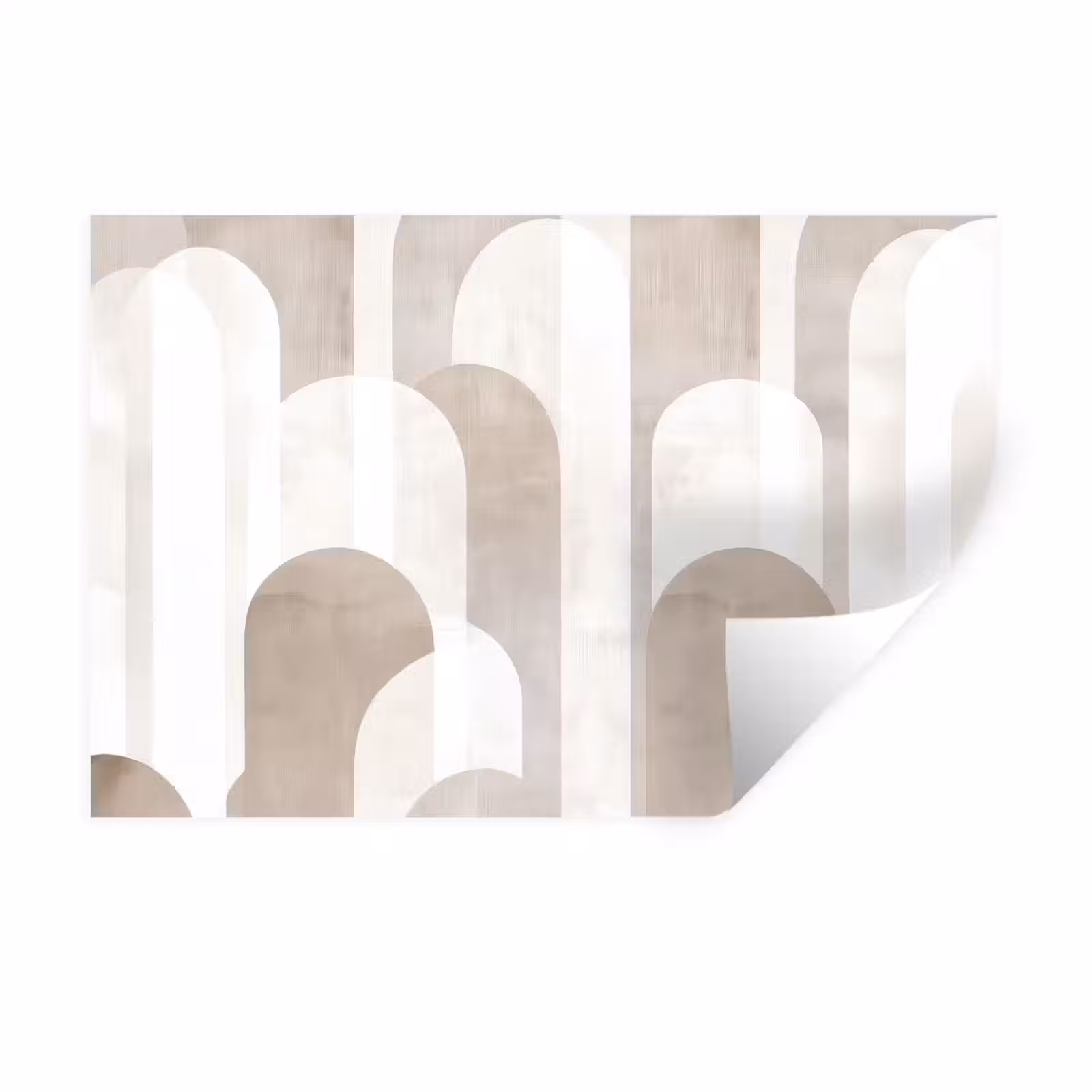 Muursticker - Abstracte bogen - Modern - Beige — 1