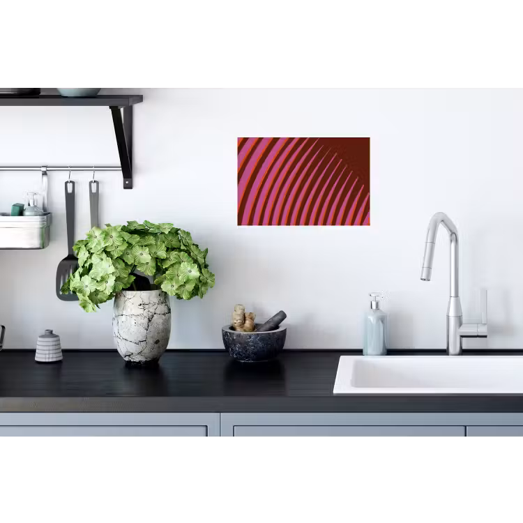 Muursticker - Lijnen - Rood - Beweging — 2