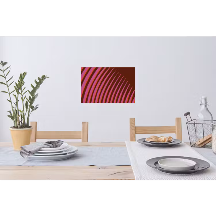 Muursticker - Lijnen - Rood - Beweging — 3