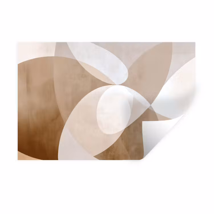Muursticker - Ovale vormen - Transparant - Zachte overgang — 1