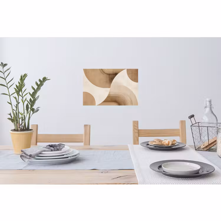 Muursticker - Retro - Geometrische lagen - Aardetinten — 3
