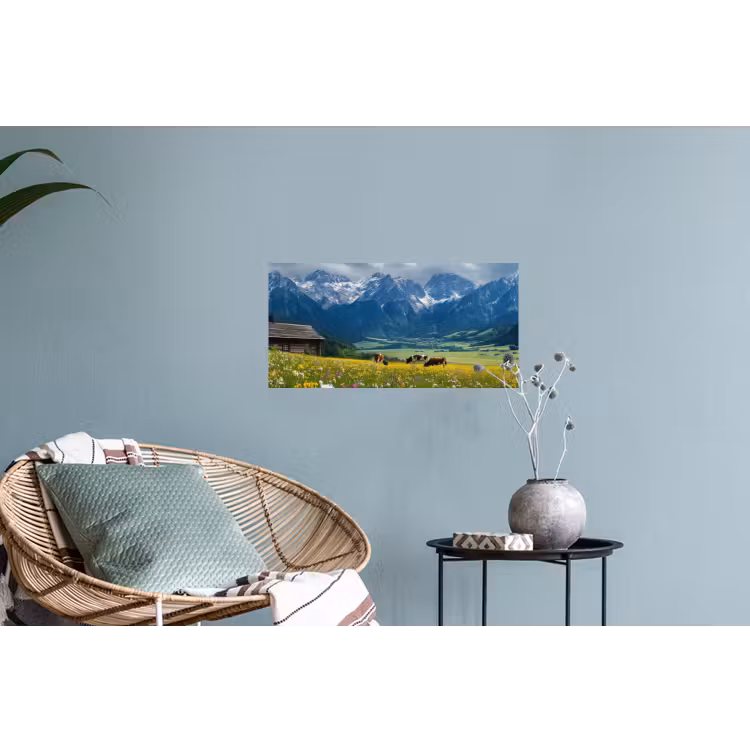 Muursticker - Alpen - Weide - Bergen - Koeien — 4