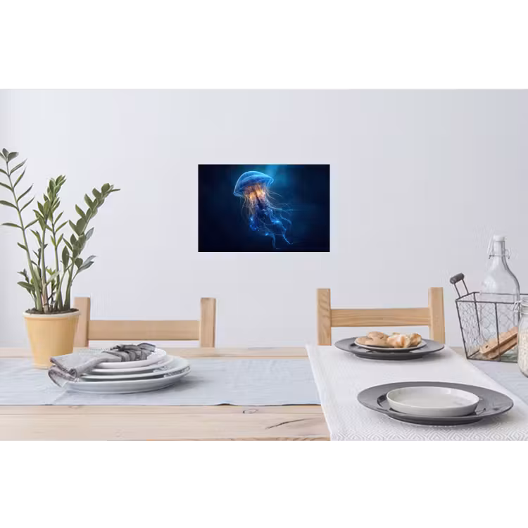 Muursticker - Kwal - Lichtgevend - Tentakels - Blauw — 3