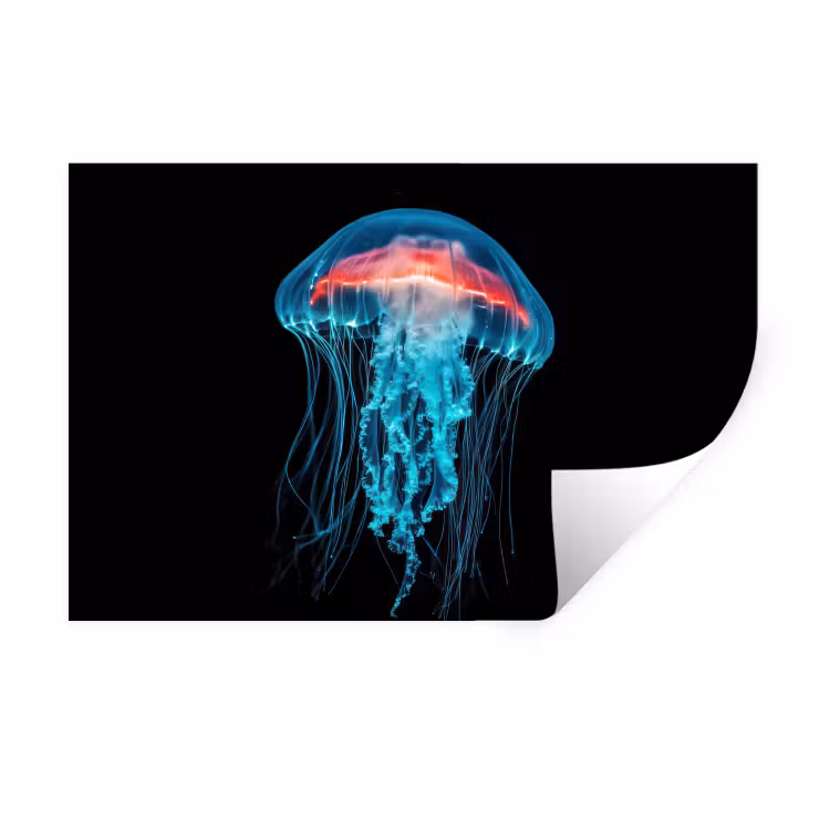 Muursticker - Kwal - Tentakels - Blauw - Licht — 1