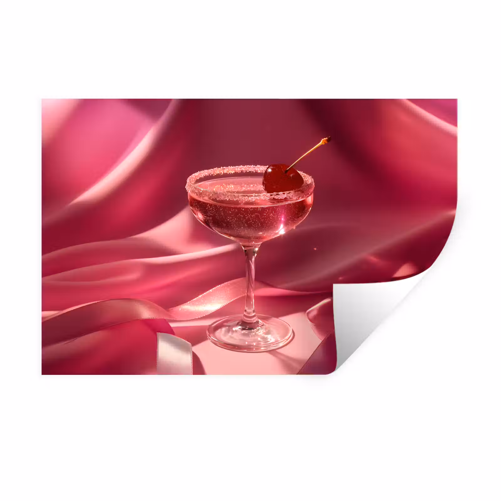 Muursticker - Cocktail - Pink - Luxe — 1