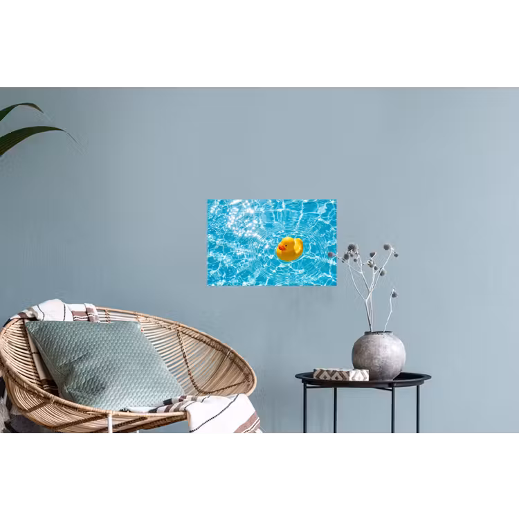Muursticker - Badeend - Dobberen - Blauw — 4