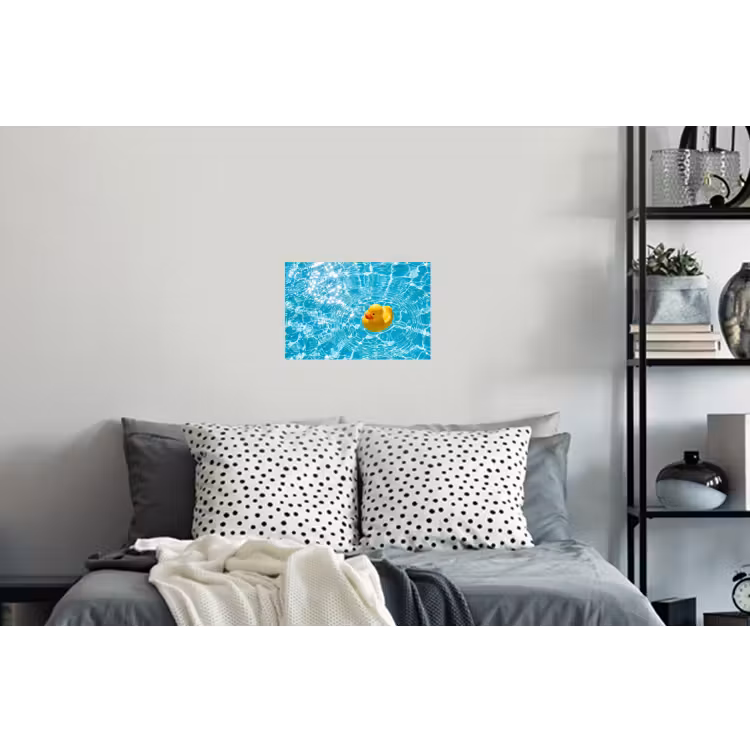 Muursticker - Badeend - Dobberen - Blauw — 5