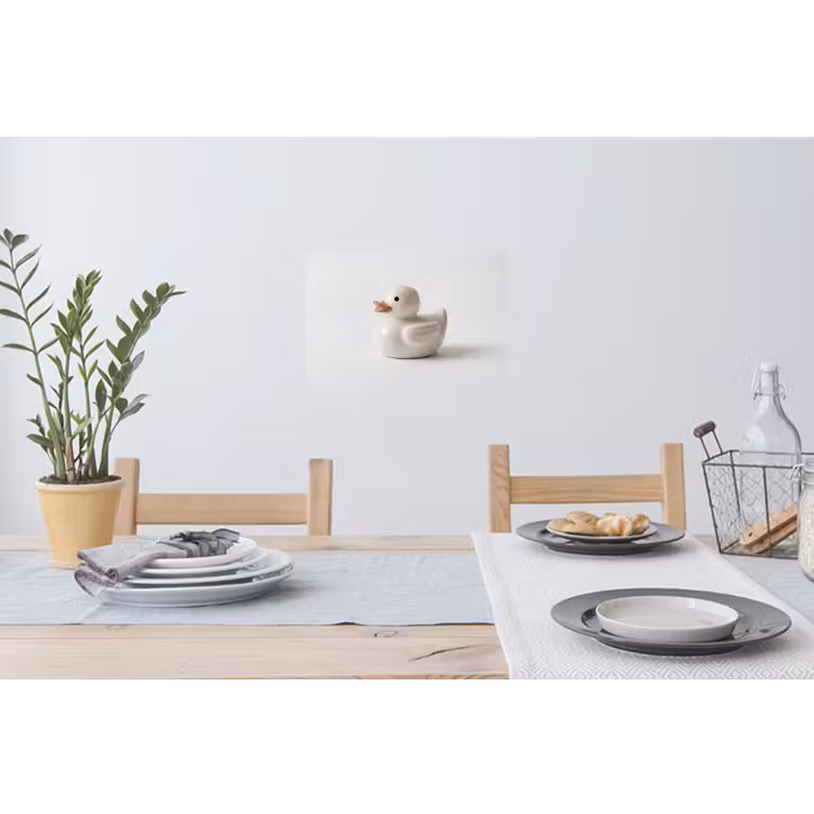 Muursticker - Badeend - Minimalistisch - Wit — 3
