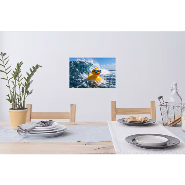 Muursticker - Badeend - Stoer - Golven — 3