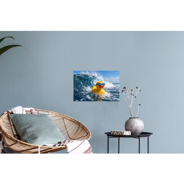 Muursticker - Badeend - Stoer - Golven — 4